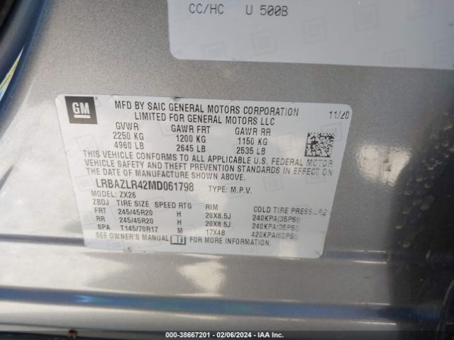 Photo 8 VIN: LRBAZLR42MD061798 - BUICK ENVISION 