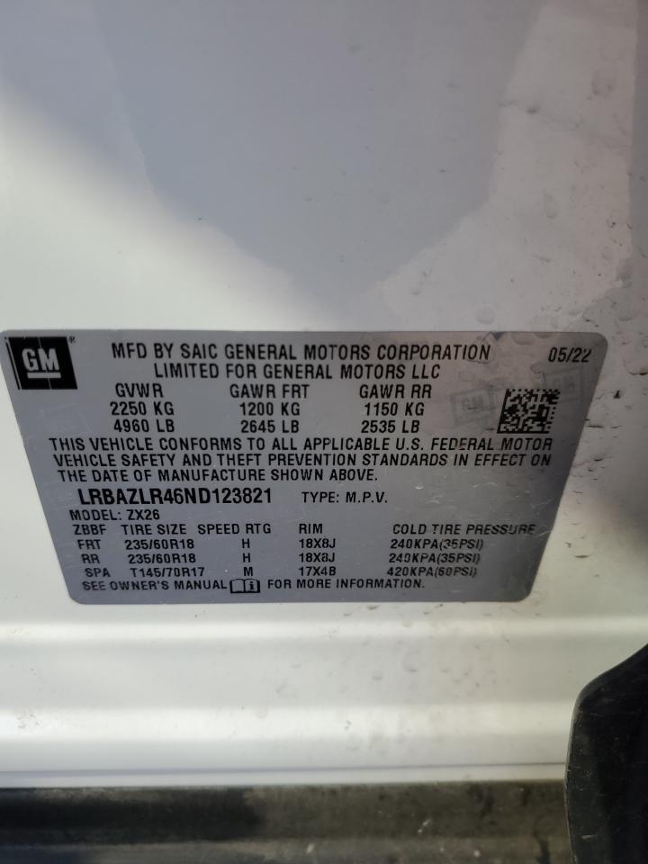 Photo 12 VIN: LRBAZLR46ND123821 - BUICK ENVISION 