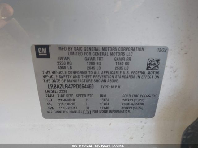 Photo 8 VIN: LRBAZLR47PD064460 - BUICK ENVISION 