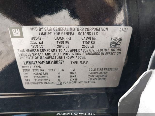 Photo 8 VIN: LRBAZLR49MD100371 - BUICK ENVISION 