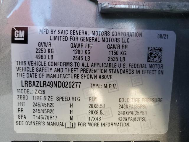 Photo 13 VIN: LRBAZLR49ND020277 - BUICK ENVISION P 