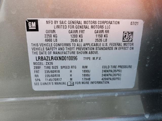 Photo 12 VIN: LRBAZLR4XND010096 - BUICK ENVISION P 