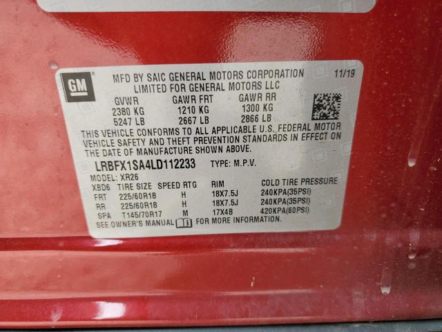 Photo 12 VIN: LRBFX1SA4LD112233 - BUICK ENVISION 