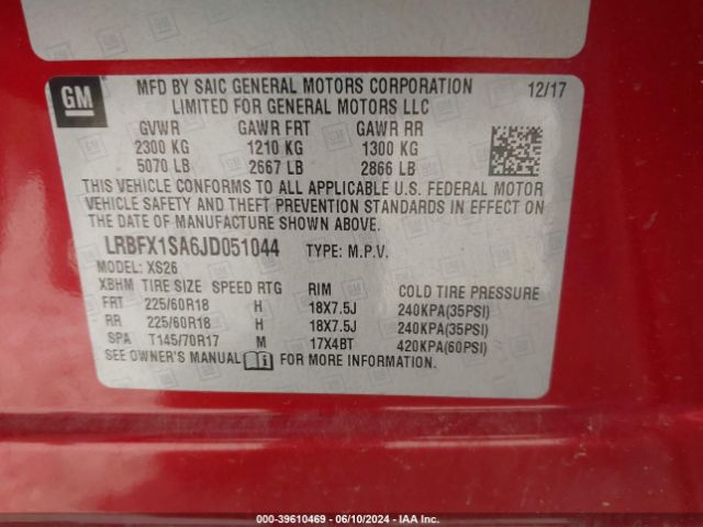 Photo 8 VIN: LRBFX1SA6JD051044 - BUICK ENVISION 