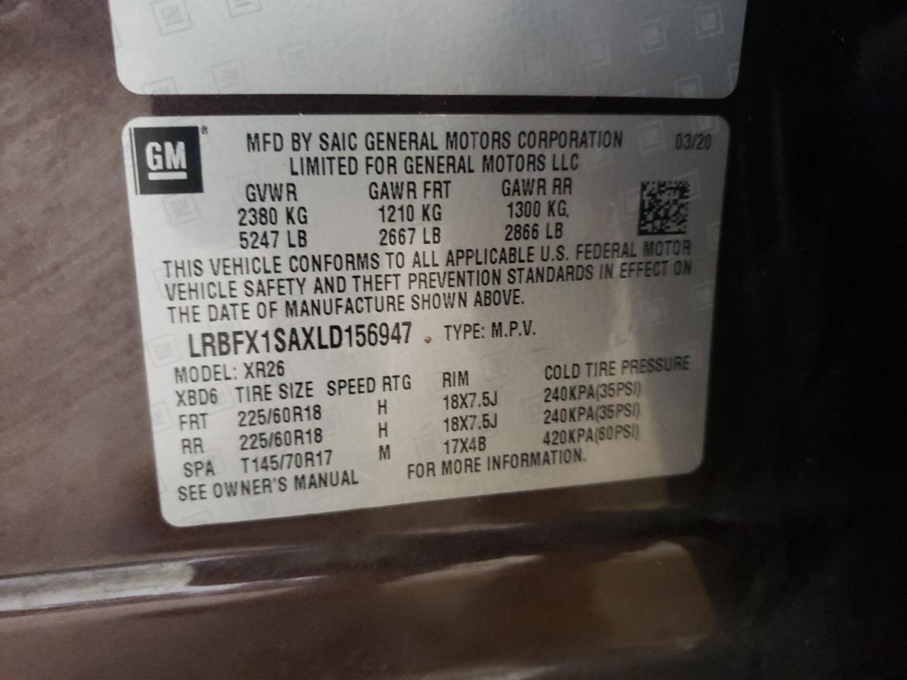 Photo 12 VIN: LRBFX1SAXLD156947 - BUICK ENVISION 