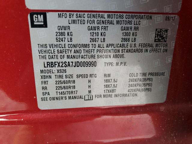 Photo 12 VIN: LRBFX2SA7JD009990 - BUICK ENVISION E 