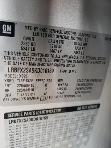 Photo 9 VIN: LRBFX2SA9KD010169 - BUICK ENVISION E 