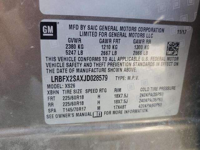 Photo 12 VIN: LRBFX2SAXJD028579 - BUICK ENVISION E 