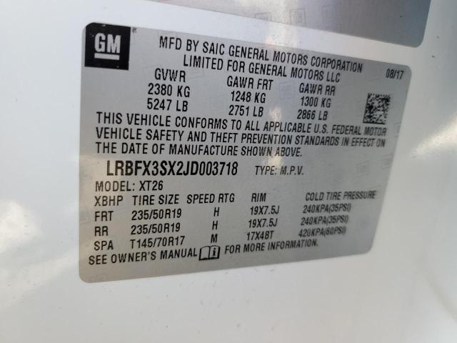 Photo 12 VIN: LRBFX3SX2JD003718 - BUICK ENVISION P 