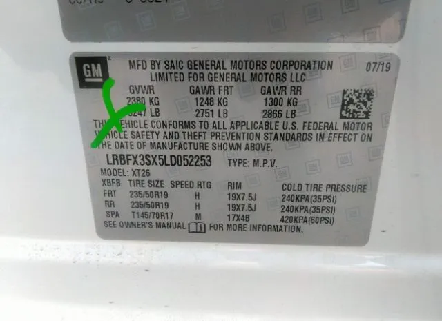 Photo 8 VIN: LRBFX3SX5LD052253 - BUICK ENVISION 