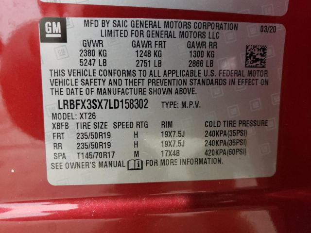 Photo 13 VIN: LRBFX3SX7LD158302 - BUICK ENVISION 