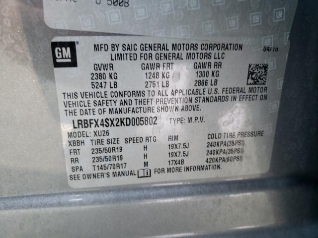 Photo 9 VIN: LRBFX4SX2KD005802 - BUICK ENVISION P 