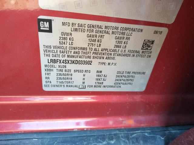 Photo 9 VIN: LRBFX4SX3KD033902 - BUICK ENVISION P 