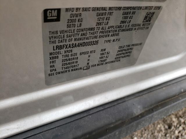 Photo 9 VIN: LRBFXASA4HD003326 - BUICK ENVISION P 