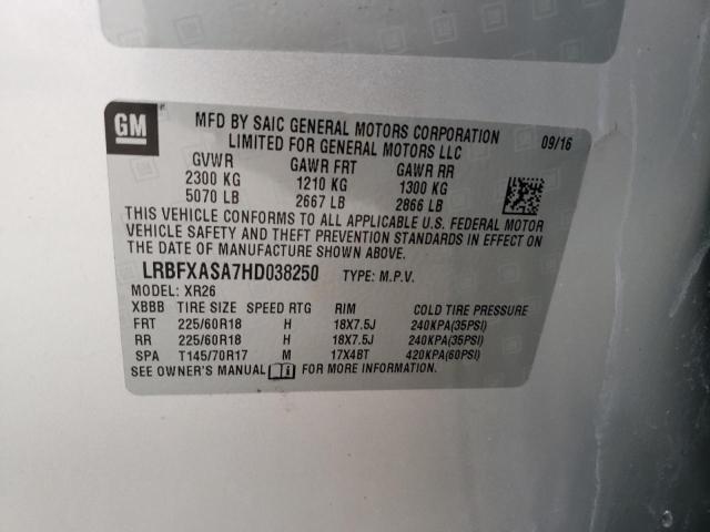 Photo 12 VIN: LRBFXASA7HD038250 - BUICK ENVISION 