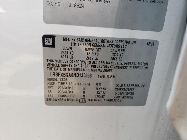 Photo 9 VIN: LRBFXBSA0HD120553 - BUICK ENVISION E 