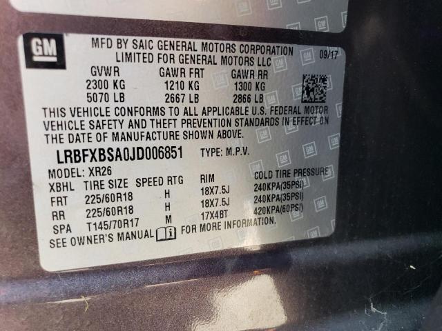 Photo 12 VIN: LRBFXBSA0JD006851 - BUICK ENVISION P 