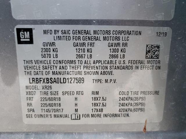 Photo 12 VIN: LRBFXBSA0LD127589 - BUICK ENVISION P 