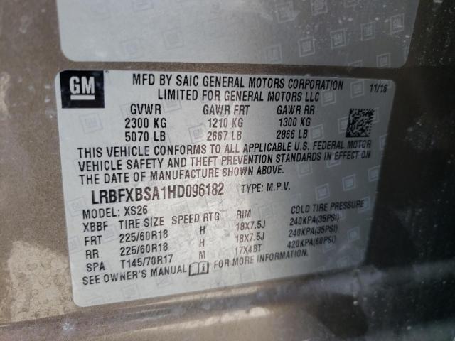 Photo 13 VIN: LRBFXBSA1HD096182 - BUICK ENVISION E 