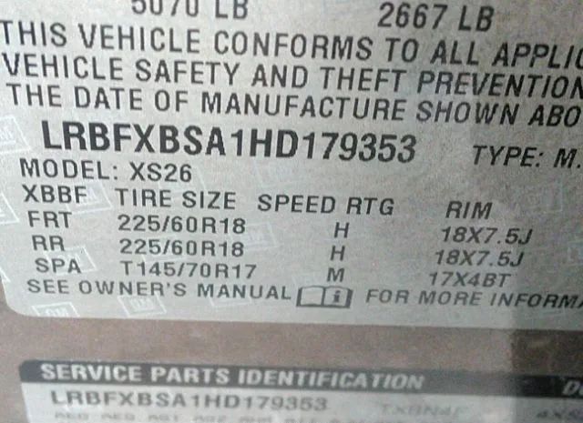 Photo 8 VIN: LRBFXBSA1HD179353 - BUICK ENVISION 