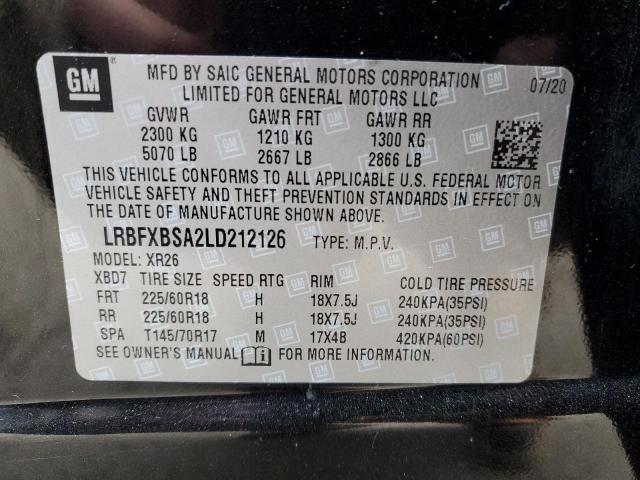 Photo 12 VIN: LRBFXBSA2LD212126 - BUICK ENVISION P 