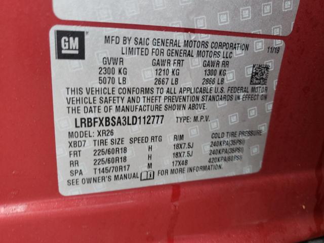 Photo 11 VIN: LRBFXBSA3LD112777 - BUICK ENVISION P 