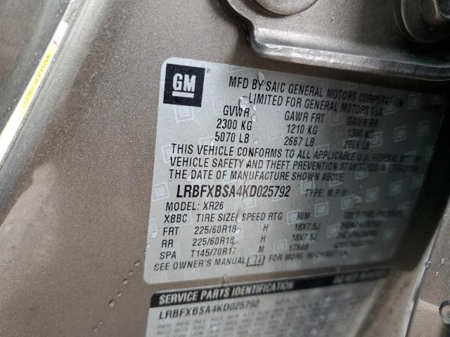 Photo 12 VIN: LRBFXBSA4KD025792 - BUICK ENVISION 