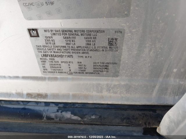 Photo 8 VIN: LRBFXBSA5HD111475 - BUICK ENVISION 