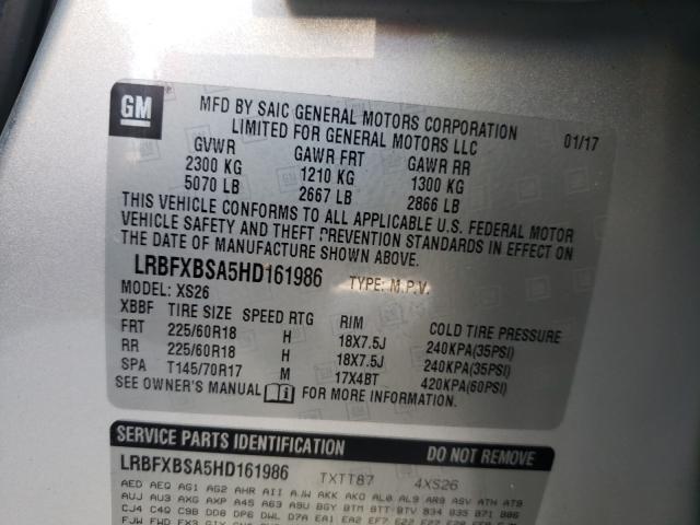 Photo 9 VIN: LRBFXBSA5HD161986 - BUICK ENVISION E 