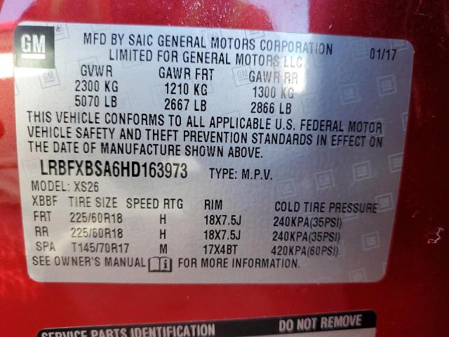 Photo 9 VIN: LRBFXBSA6HD163973 - BUICK ENVISION E 