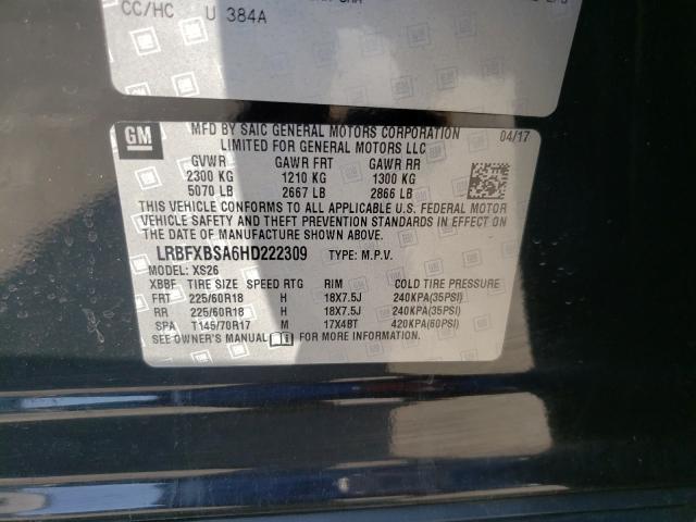 Photo 9 VIN: LRBFXBSA6HD222309 - BUICK ENVISION E 