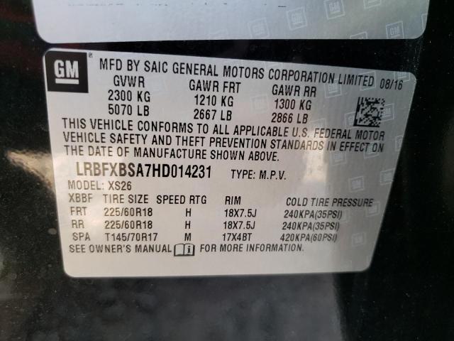 Photo 11 VIN: LRBFXBSA7HD014231 - BUICK ENVISION E 