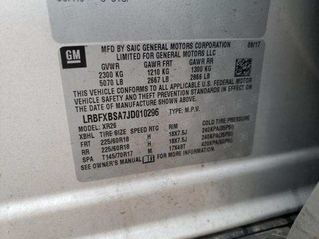 Photo 9 VIN: LRBFXBSA7JD010296 - BUICK ENVISION P 