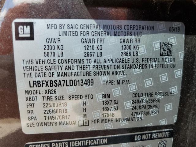 Photo 13 VIN: LRBFXBSA7LD013489 - BUICK ENVISION P 