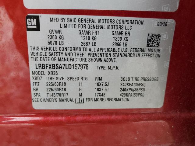 Photo 13 VIN: LRBFXBSA7LD157978 - BUICK ENVISION P 