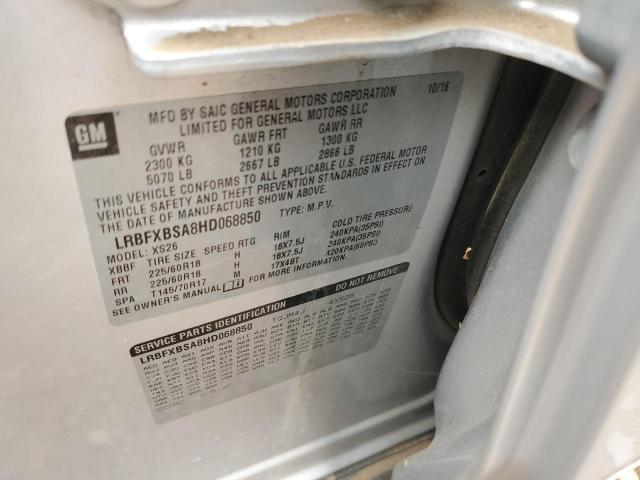 Photo 11 VIN: LRBFXBSA8HD068850 - BUICK ENVISION 