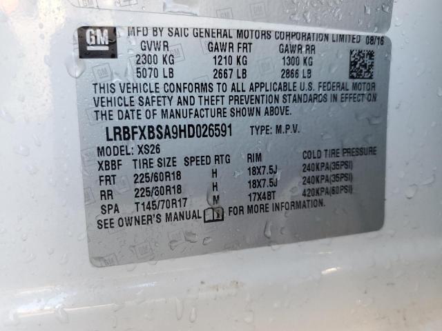 Photo 12 VIN: LRBFXBSA9HD026591 - BUICK ENVISION 