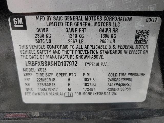 Photo 11 VIN: LRBFXBSA9HD197972 - BUICK ENVISION 