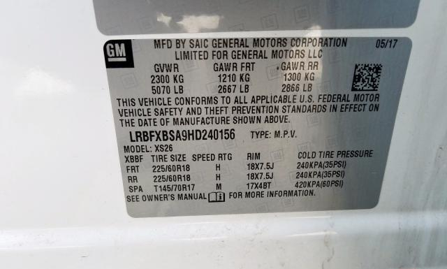 Photo 9 VIN: LRBFXBSA9HD240156 - BUICK ENVISION 