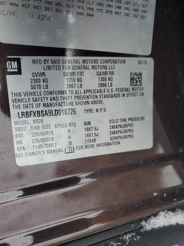 Photo 13 VIN: LRBFXBSA9LD018726 - BUICK ENVISION P 