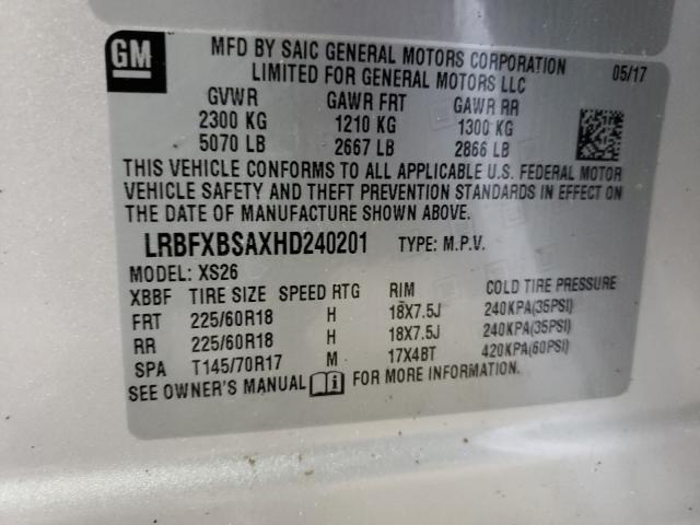 Photo 9 VIN: LRBFXBSAXHD240201 - BUICK ENVISION E 