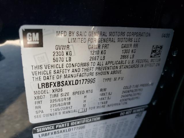 Photo 9 VIN: LRBFXBSAXLD177996 - BUICK ENVISION 