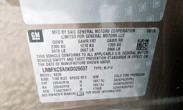 Photo 9 VIN: LRBFXCSA0KD026637 - BUICK ENVISION E 