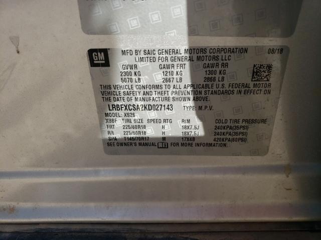 Photo 9 VIN: LRBFXCSA2KD027143 - BUICK ENVISION E 