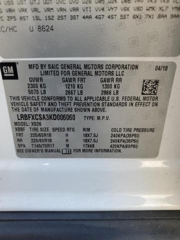 Photo 12 VIN: LRBFXCSA3KD006060 - BUICK ENVISION E 