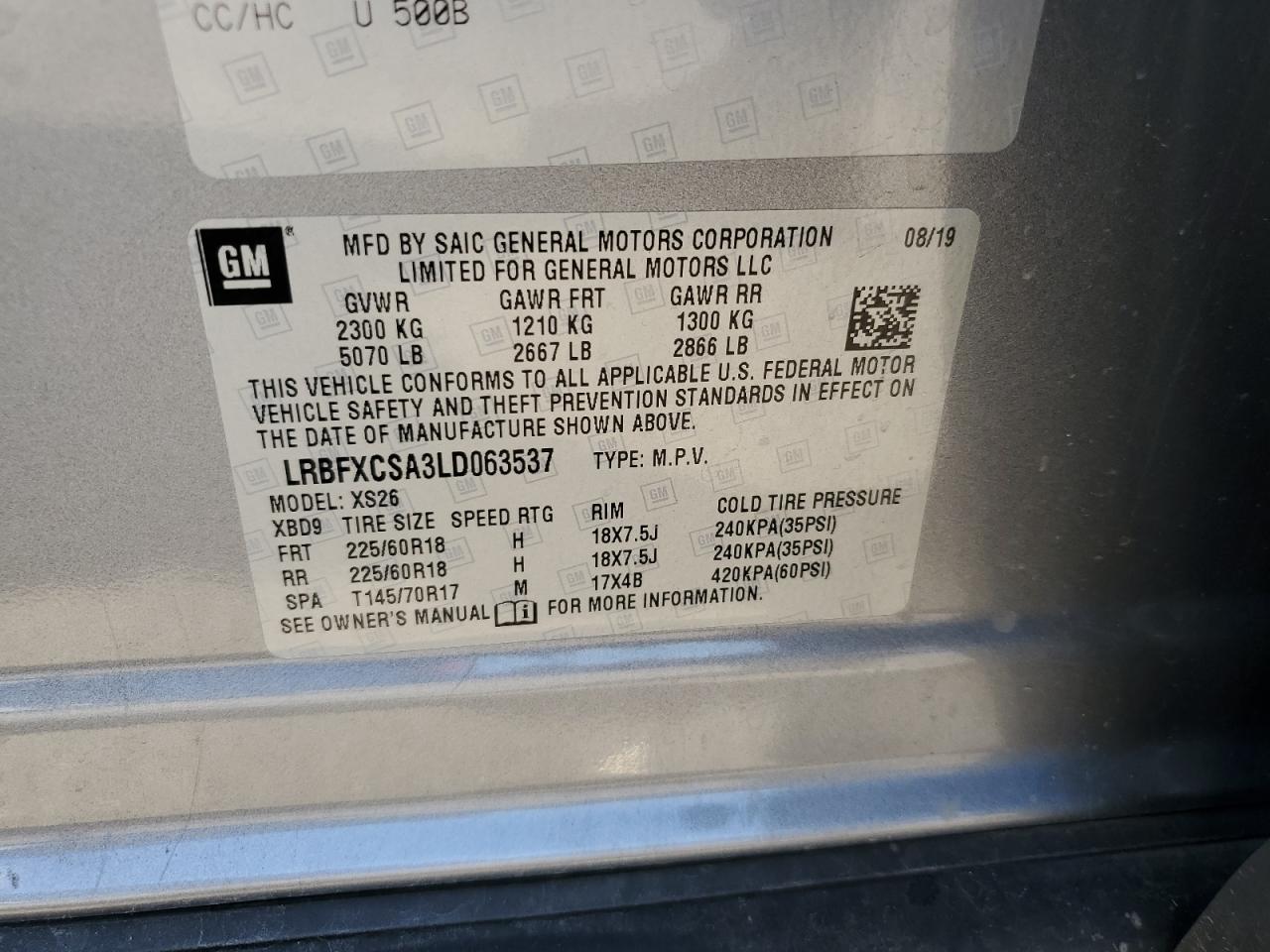 Photo 12 VIN: LRBFXCSA3LD063537 - BUICK ENVISION 