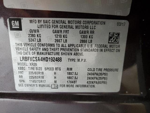 Photo 11 VIN: LRBFXCSA4HD192488 - BUICK ENVISION P 