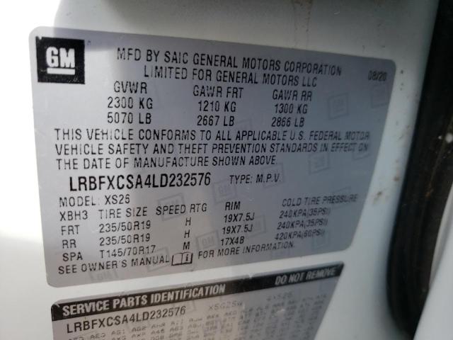 Photo 9 VIN: LRBFXCSA4LD232576 - BUICK ENVISION E 