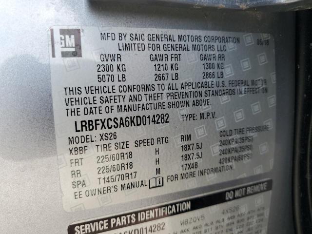 Photo 13 VIN: LRBFXCSA6KD014282 - BUICK ENVISION E 