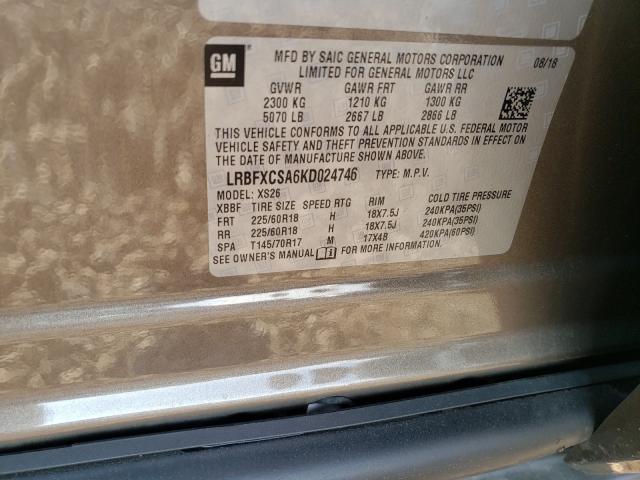 Photo 9 VIN: LRBFXCSA6KD024746 - BUICK ENVISION E 